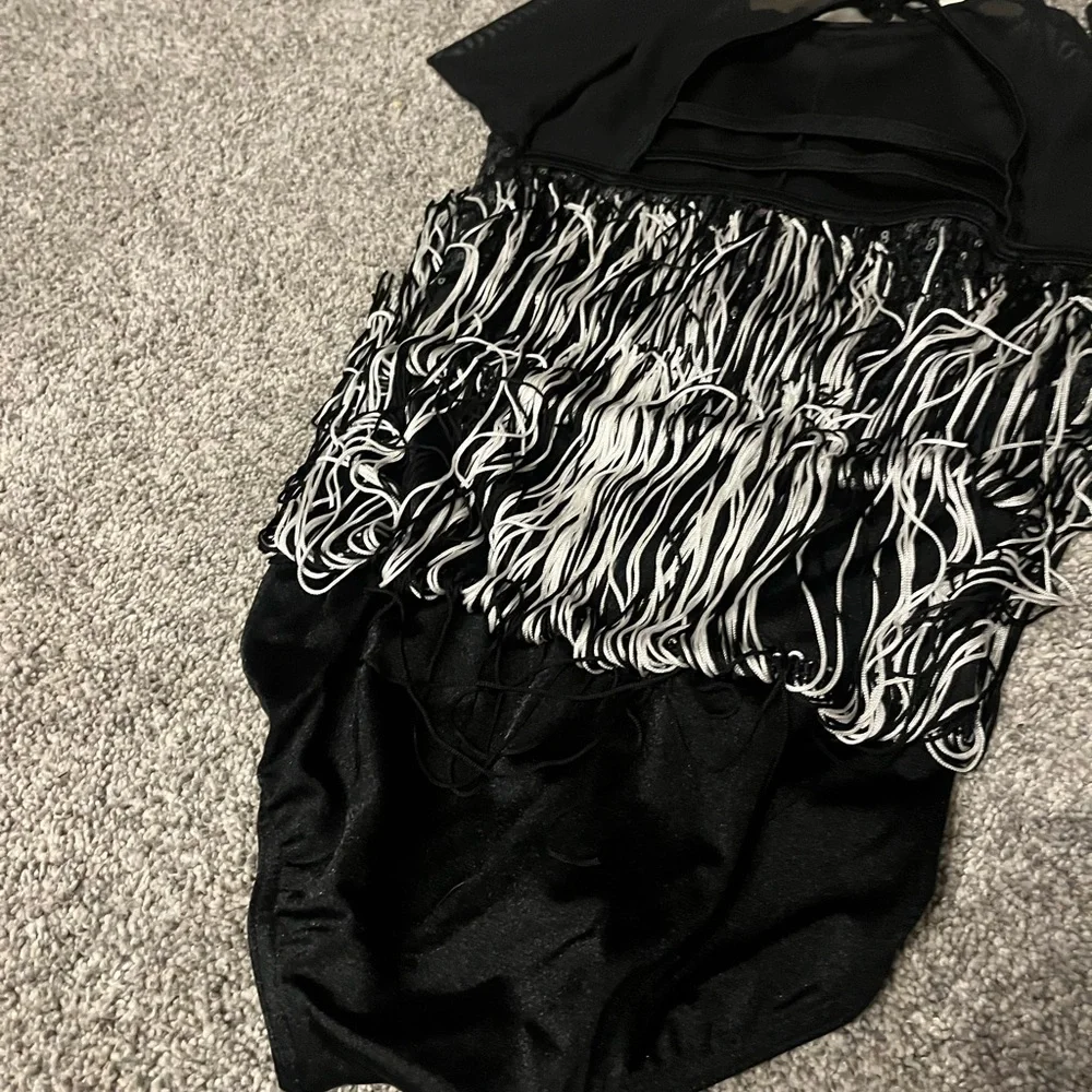 Weissman Black and White It’s Not Unusual kids size Large child Dance Costume